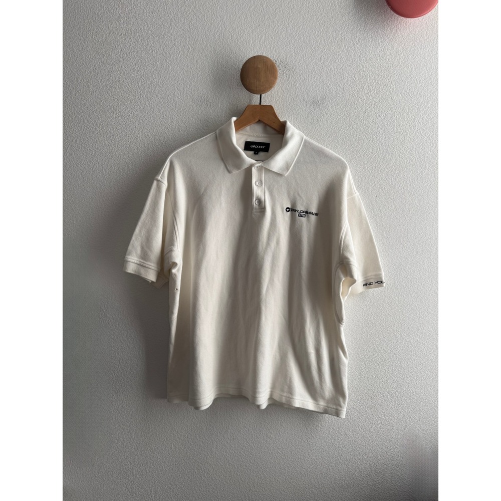 Kith x TaylorMade White Polo Shirt Mens Size Medium